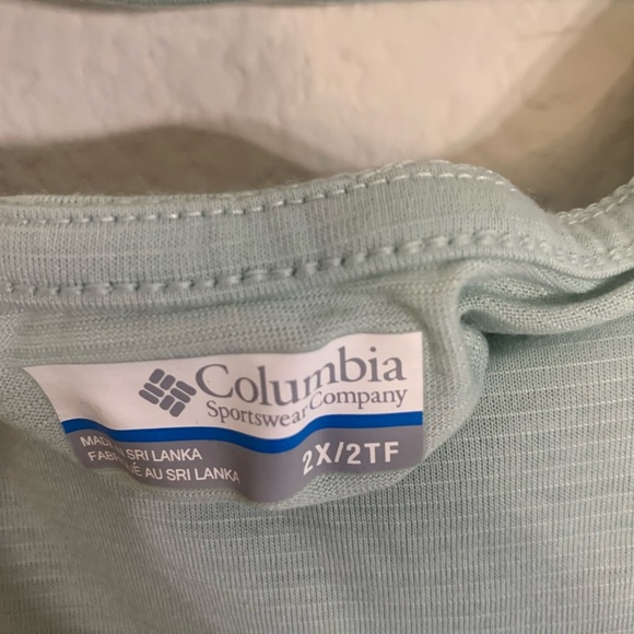 Size 2X NWT Columbia  women’s green Tee Shirt - Picture 6 of 7